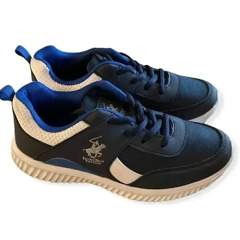 NWT BOYS' BEVERLY HILLS POLO CLUB KIDS LACE-UP SNEAKERS